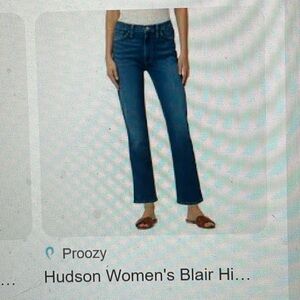 Hudson Blair high rise straight leg jeans
